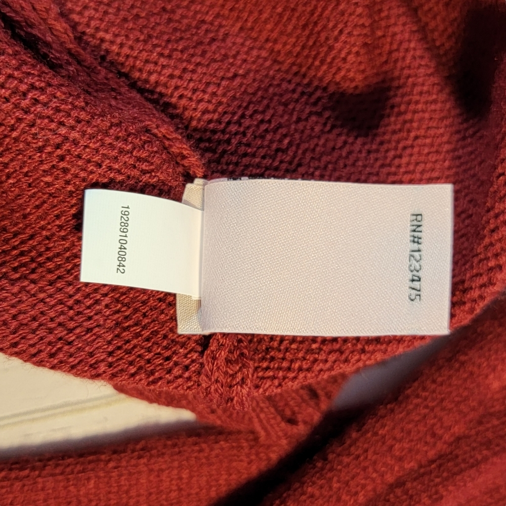Juicy Couture Red Mock Neck Studded Light Weight 3 Seasons Streetwear Sweater XS - Picture 9 of 12